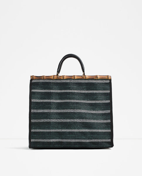 STRIPED TOTE